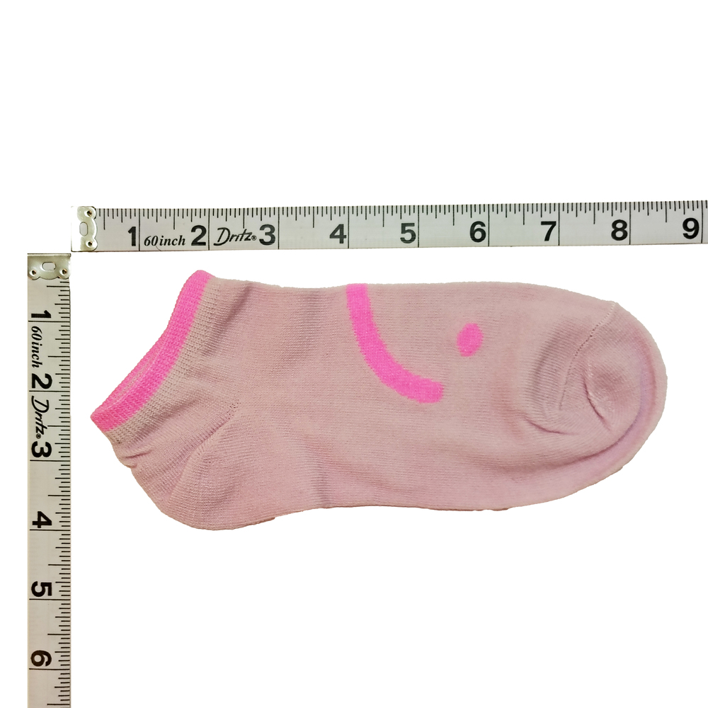 5 Pairs Tutuanna Socks - Pink & Purple Smiley